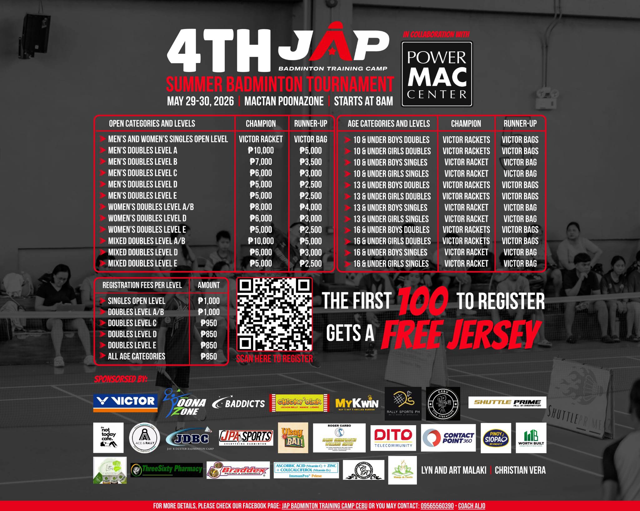 4th JAP Summer Badminton Tournament