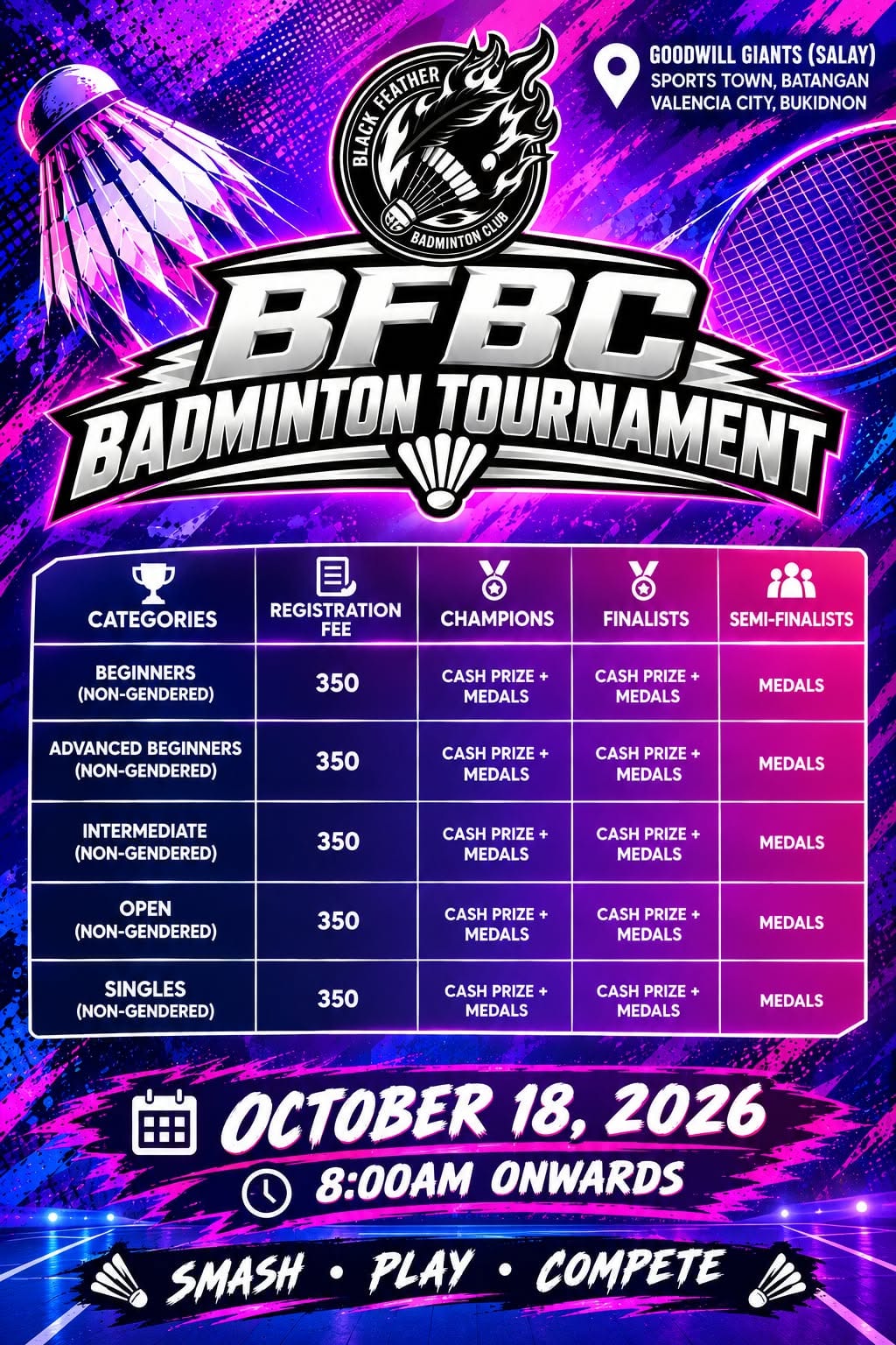 BFBC Badminton Tournament