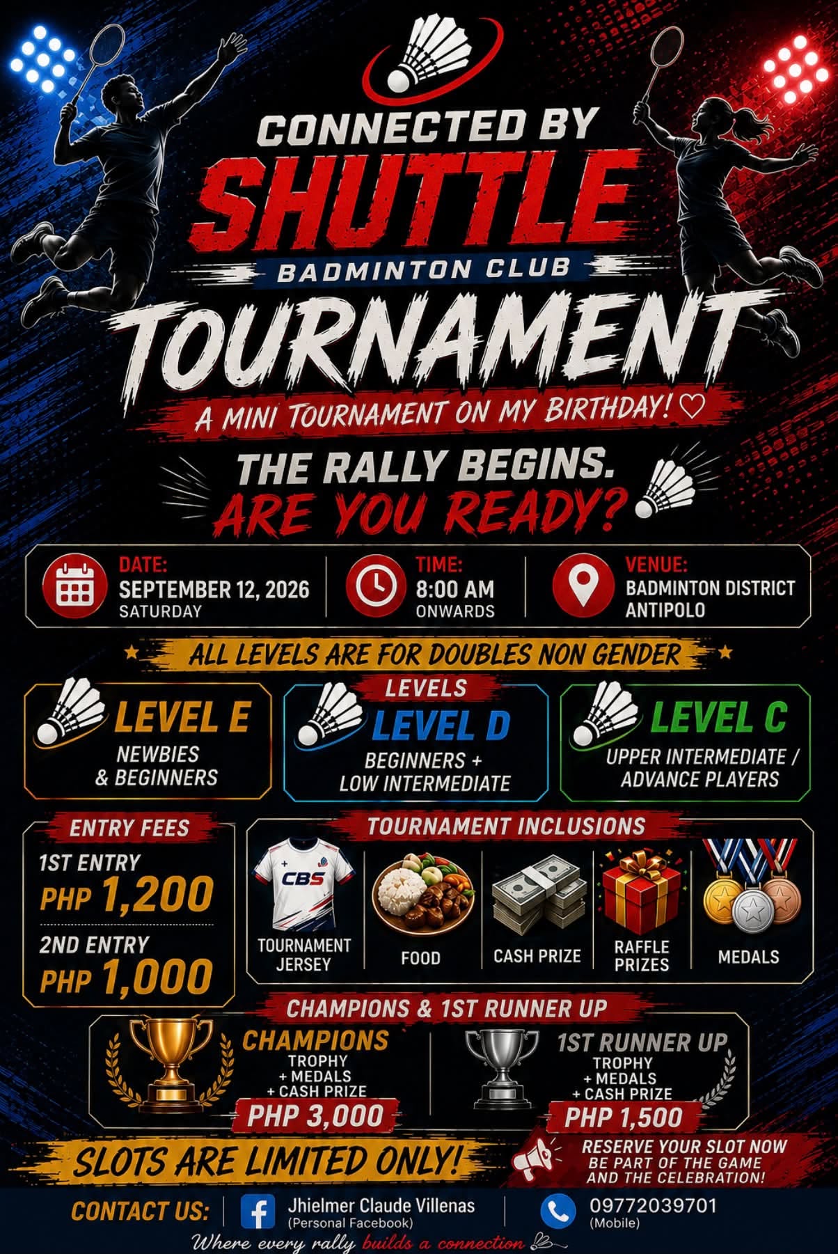 Connected By Shuttle Badminton Club Tournament