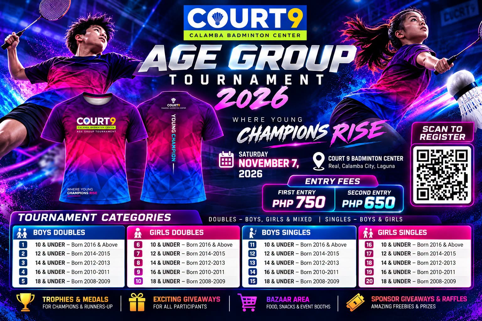 Court 9 Age Group Tournament 2026