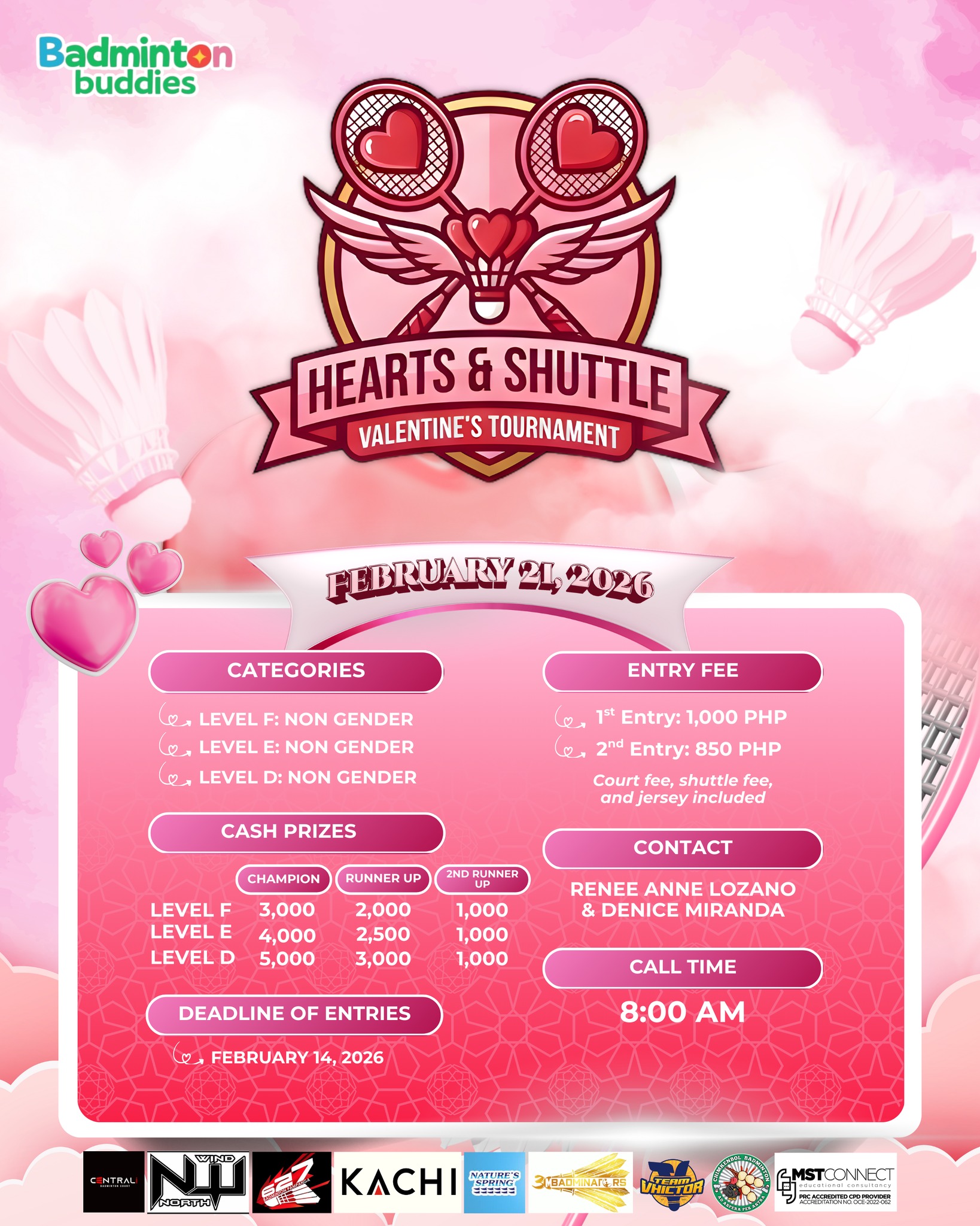 Hearts & Shuttle: Valentine's Tournament
