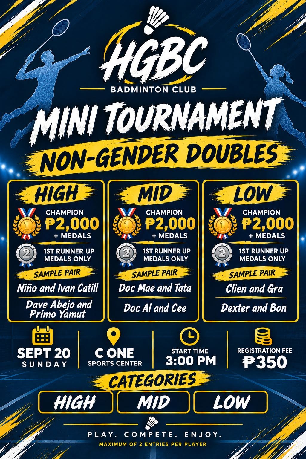 HGBC Mini Tournament