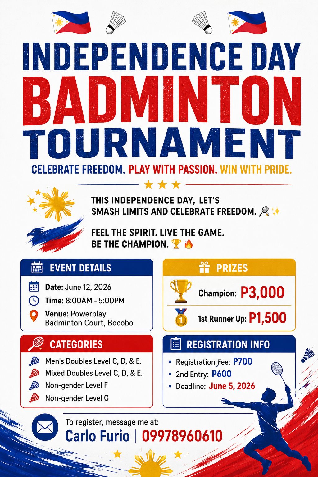 Independence Day Badminton Tournament