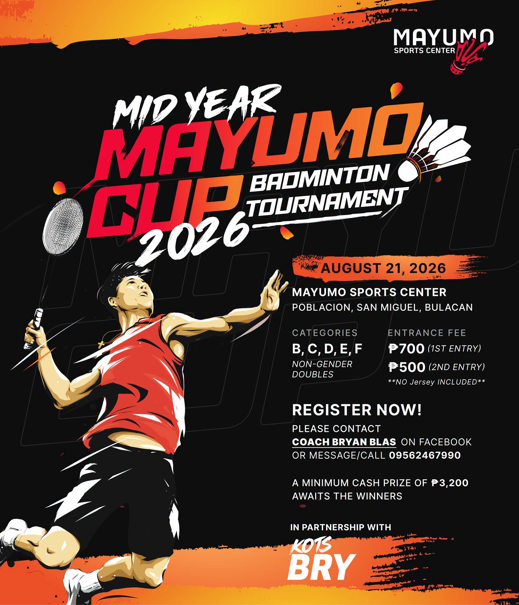 MID YEAR MAYUMO CUP 2026 BADMINTON TOURNAMENT