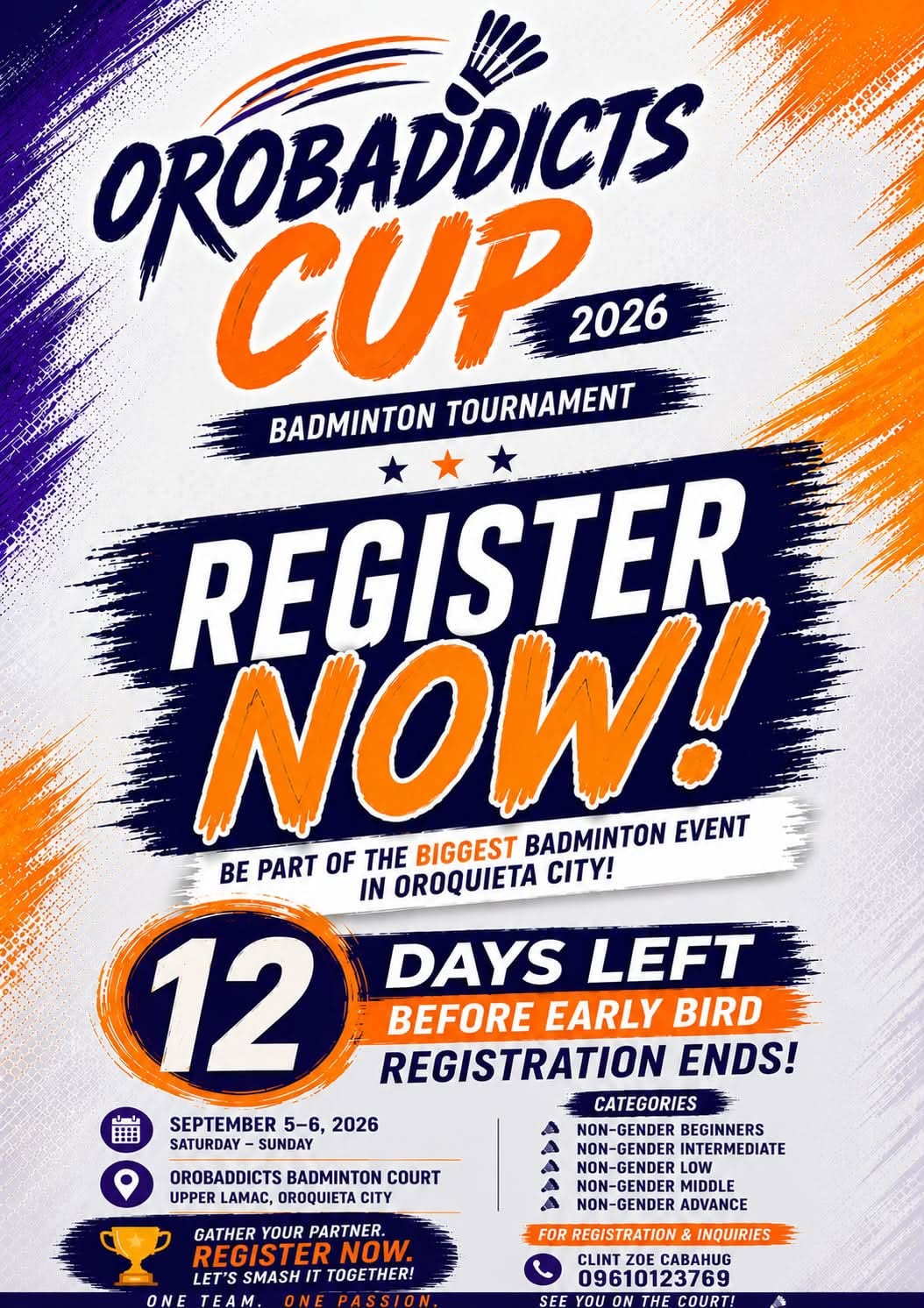 OroBaddicts Cup 2026 Badminton Tournament