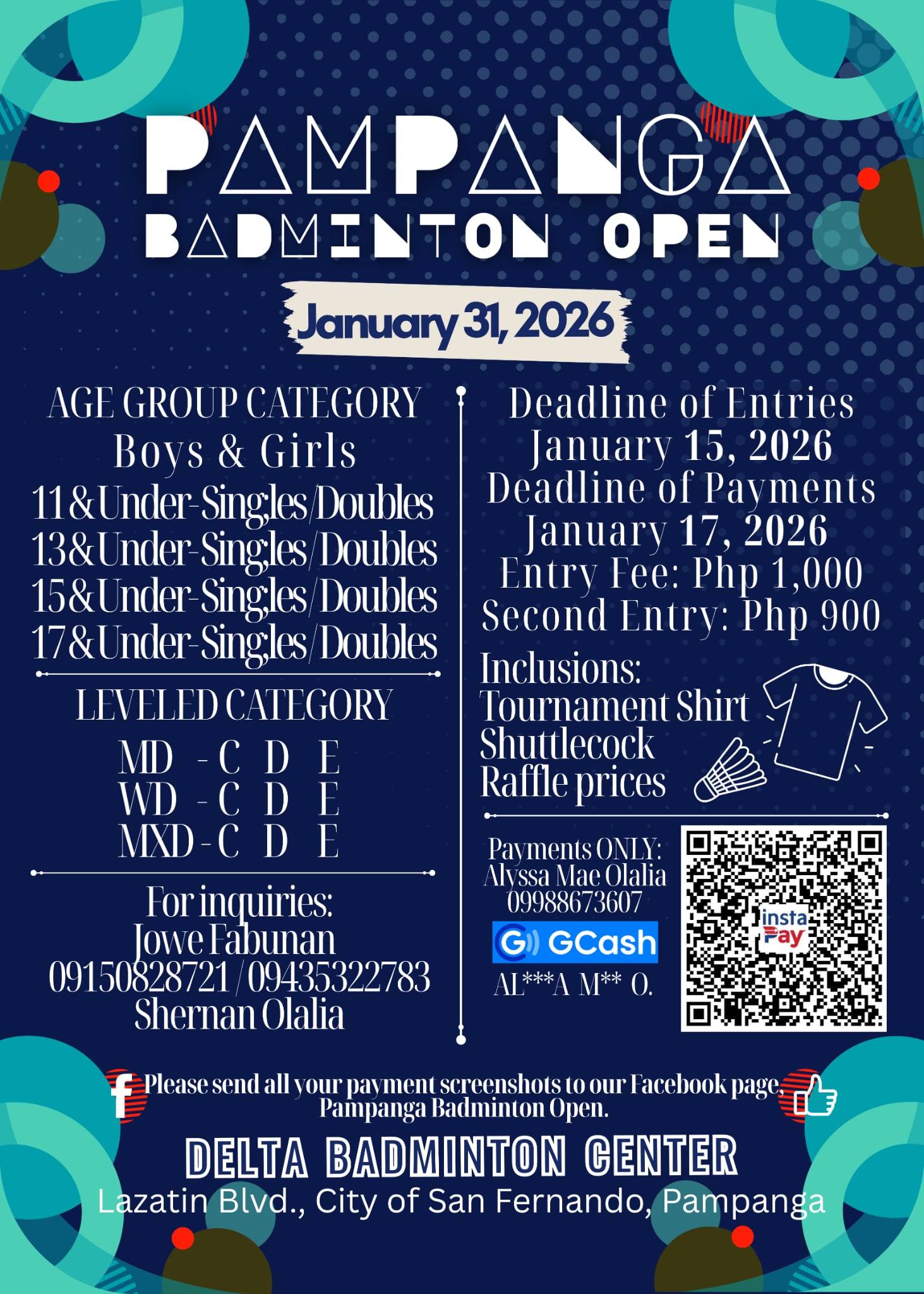 Pampanga Badminton Open 2026