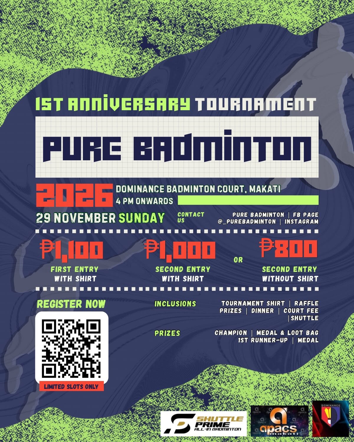 Pure Badminton 1st Anniversary Tournament