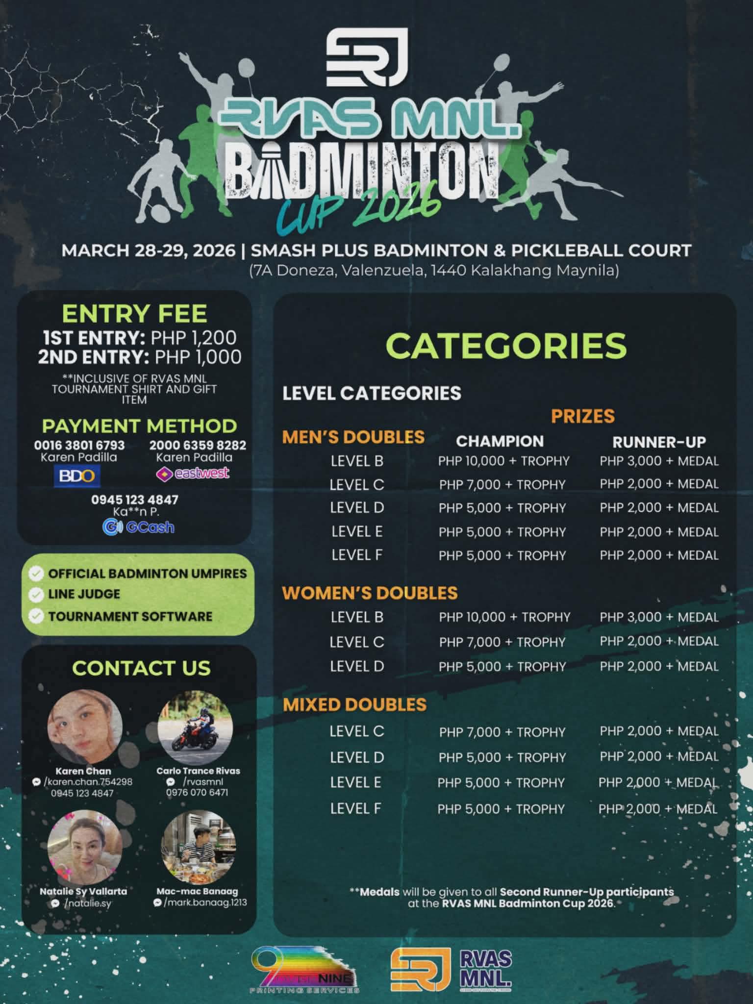 RVAS MNL Badminton Cup 2026